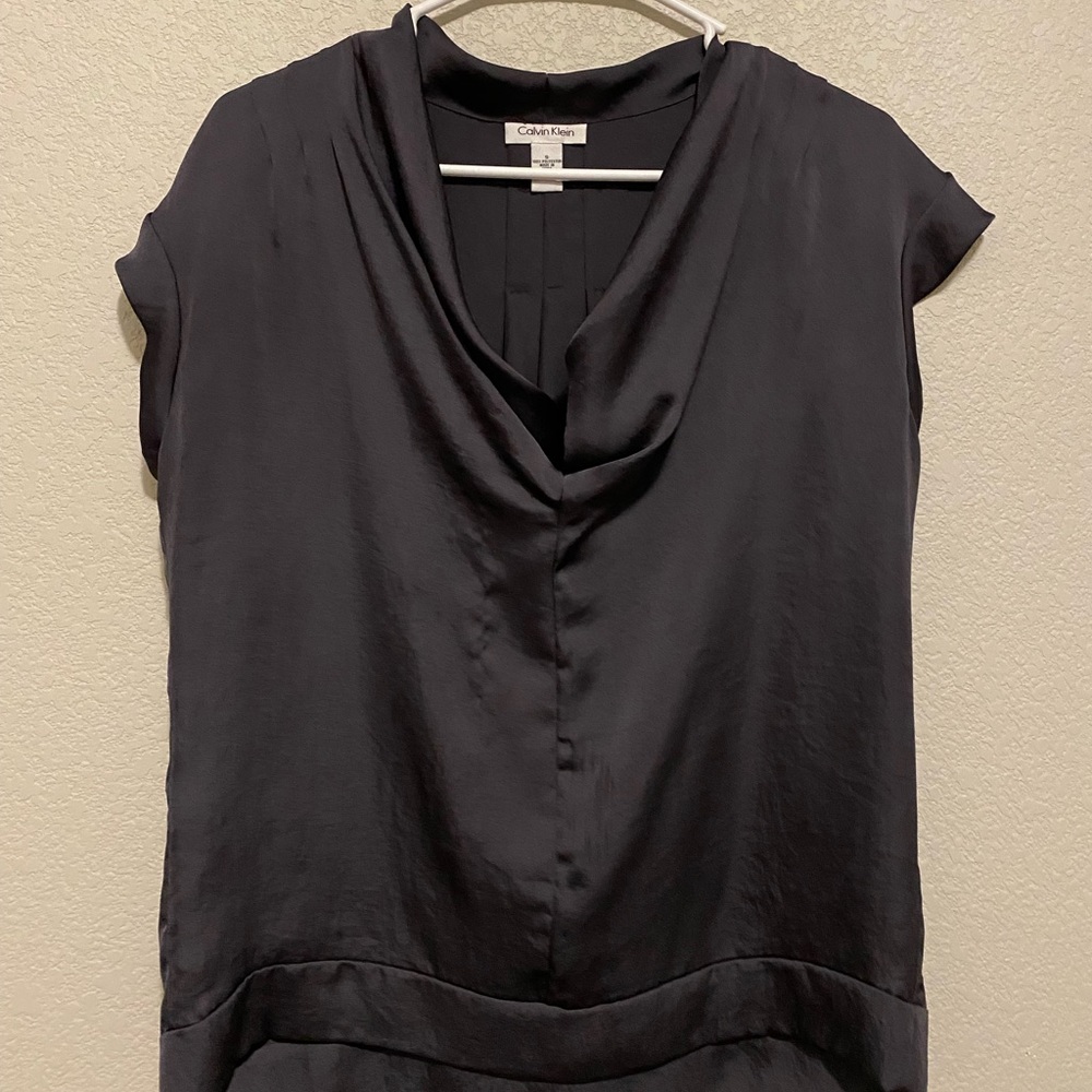 Calvin Klein Women’s Grey Blouse Size Small